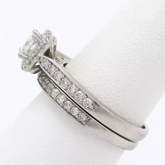 The Leo Diamond 1ctw Natural Diamond 14K Gold Engagement Ring & Band Set Sz7.5 - Picture 3 of 16